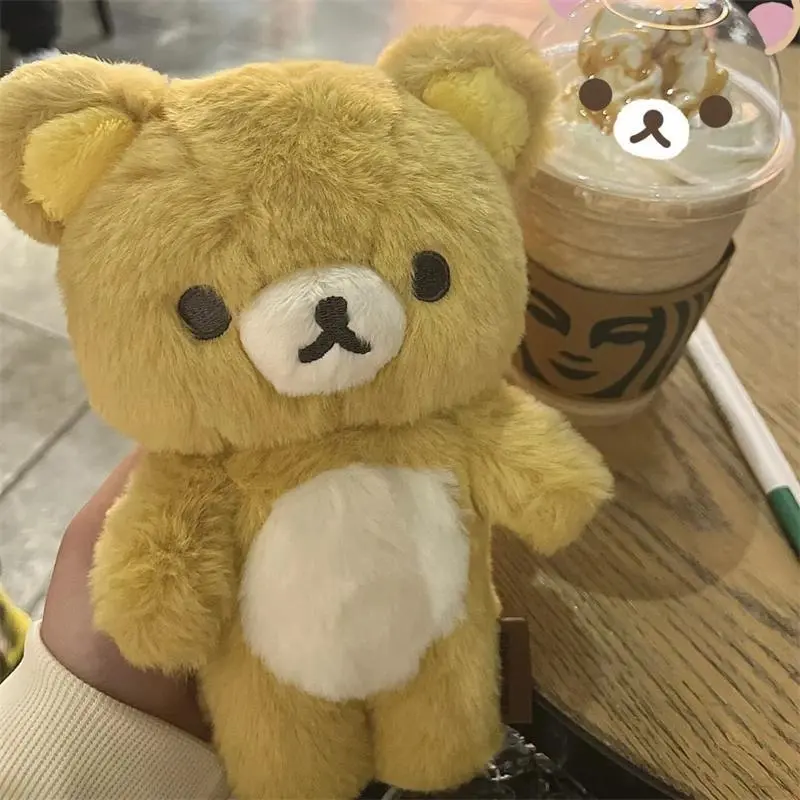 20cm Cute Rilakkuma Korilakkuma Plush Toy Japanese Style Brown White Bear Stuffed Animals Adorable Birthday Gift for Girl
