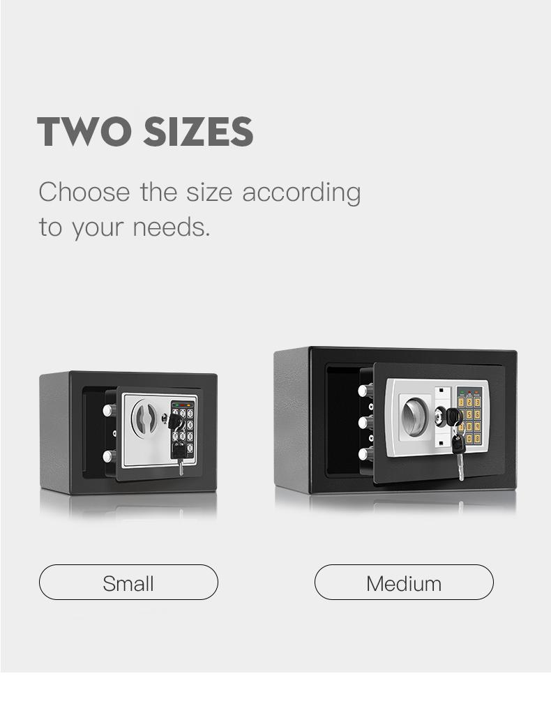 Electronic password Security Box，college dorm saferroomhome ，safe,storage,box office savings, anti-theft safes Mechanical safe box for money key lockbox safebox ——No batteries were provided