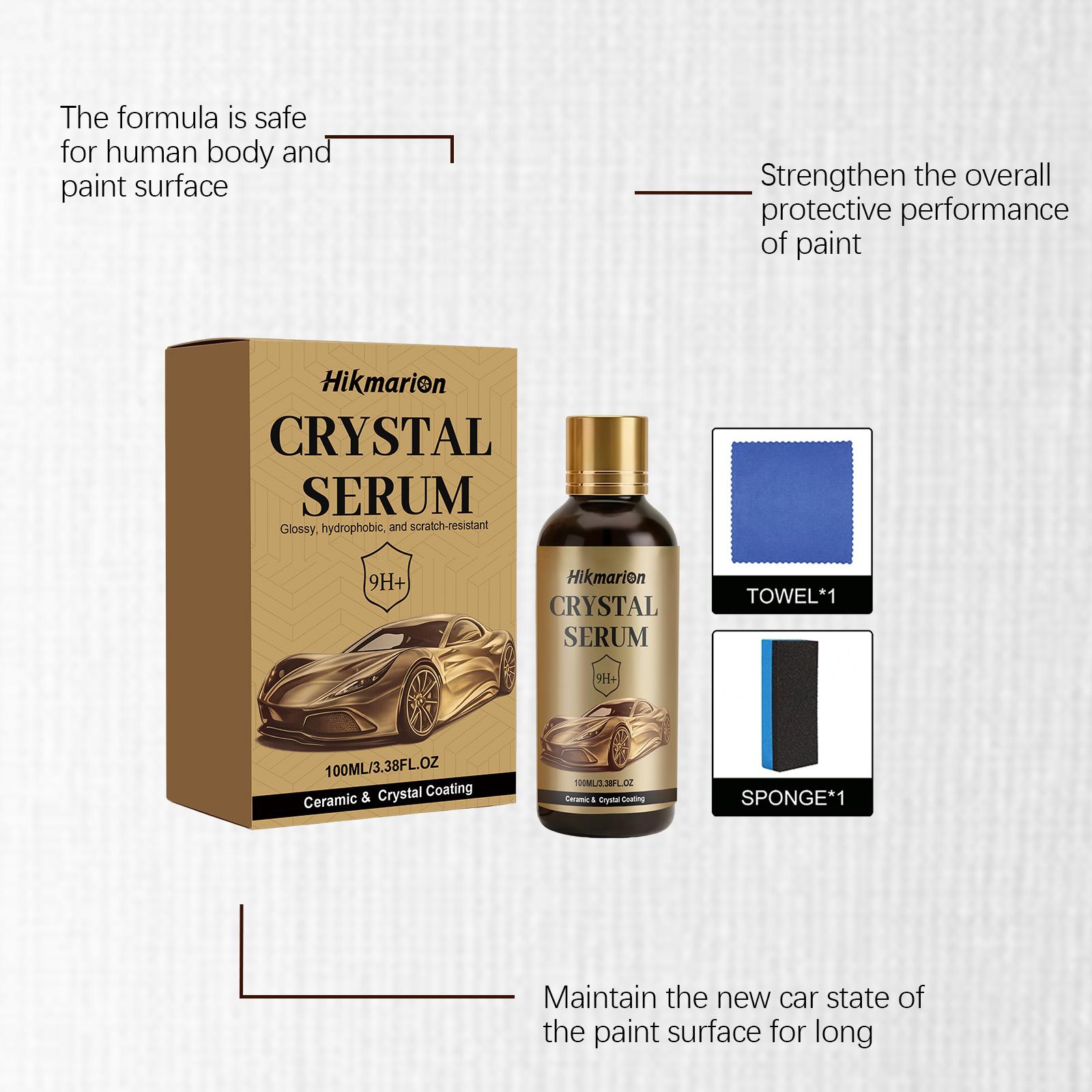 Car Ceramic Coating Kit, Paint Protection Film, Glossy Finish, Anti-Scratch, Water Repellent, Easy Clean, Car Care Essentials