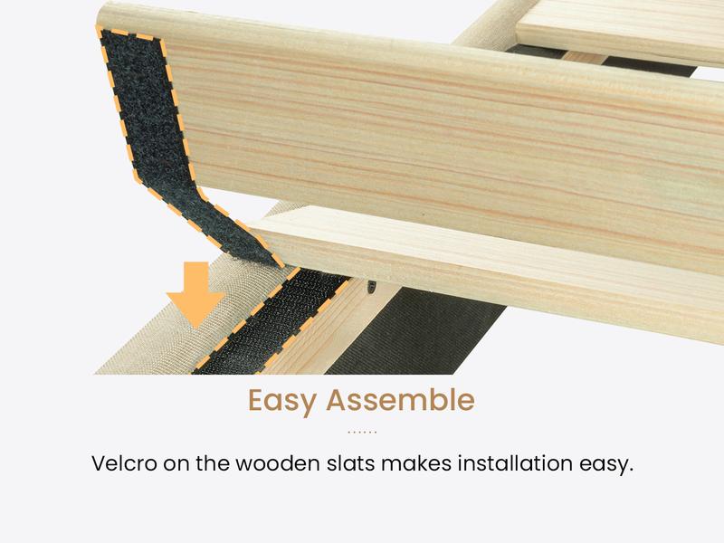 SHA CERLIN Upholstered Platform Bed Frame and Geometric Wingback Headboard & 8" Under-Bed Space,【Frame Only No Mattress】 Noise-Free, No Box Spring Needed#ChristmasGifts#TikTokShopBlackFriday