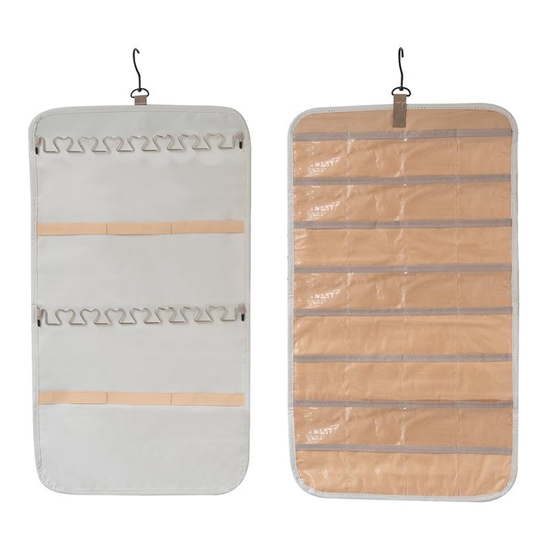 Jewelry Storage Bag, 1 Count Double Sided Jewelry Organizer, Dustproof Durable Storage Organizer Jewelry Storage Bag for Earrings, Bracelet, Necklace, Ring, Home Organizer, Jewelry Storage Unit