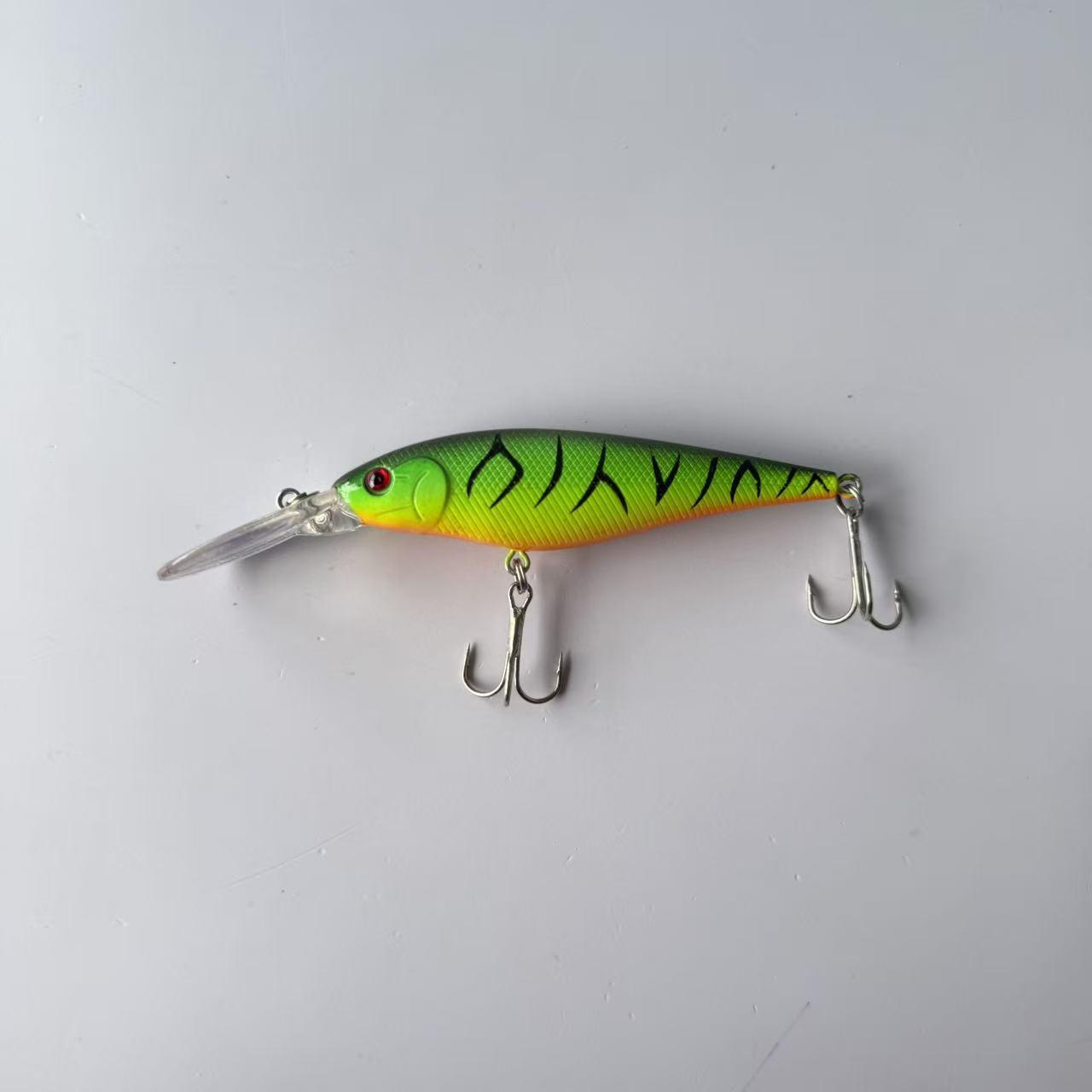 Reproduction of a famous brand, bestseller, 1 piece, Lure Long Tongue Floating Deep Diving Minnow Imitation Fish Bait for Walleye, suitable for freshwater and saltwater fishing, fishing accessories, tackle, and gear