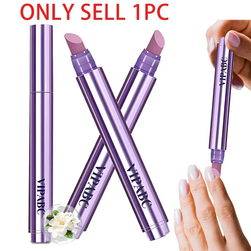 Nail Care Pen with Scent, Exfoliating Nail Brush, Ideal for Cuticles, Dry, Damaged Nails, Home, Salon, Travel Use, Cuticle Exfoliator
