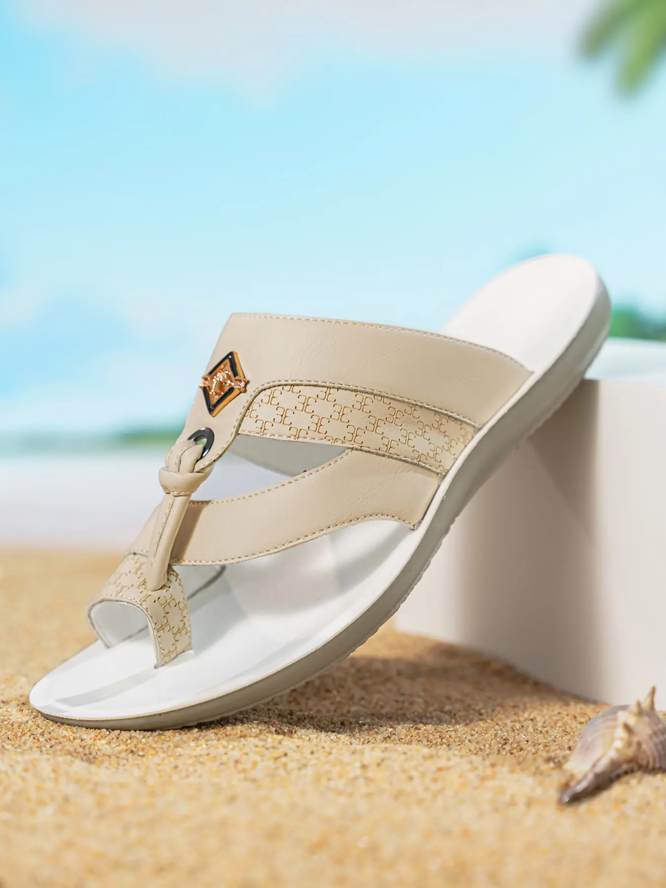 Men's Open-Toe Sandals, Durable Soft Sole Anti-Slip Beach Slippers, Fashionable Versatile Daily Comfort Shoes, Large Size Available