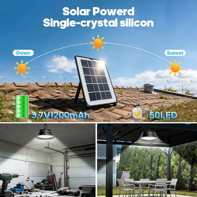 Solar Powered Yard Light with Remote Control Timer, Adjustable Brightness Levels, Ideal for Yards Fences Gardens Outdoor Security Lighting, Solar Garden Lights