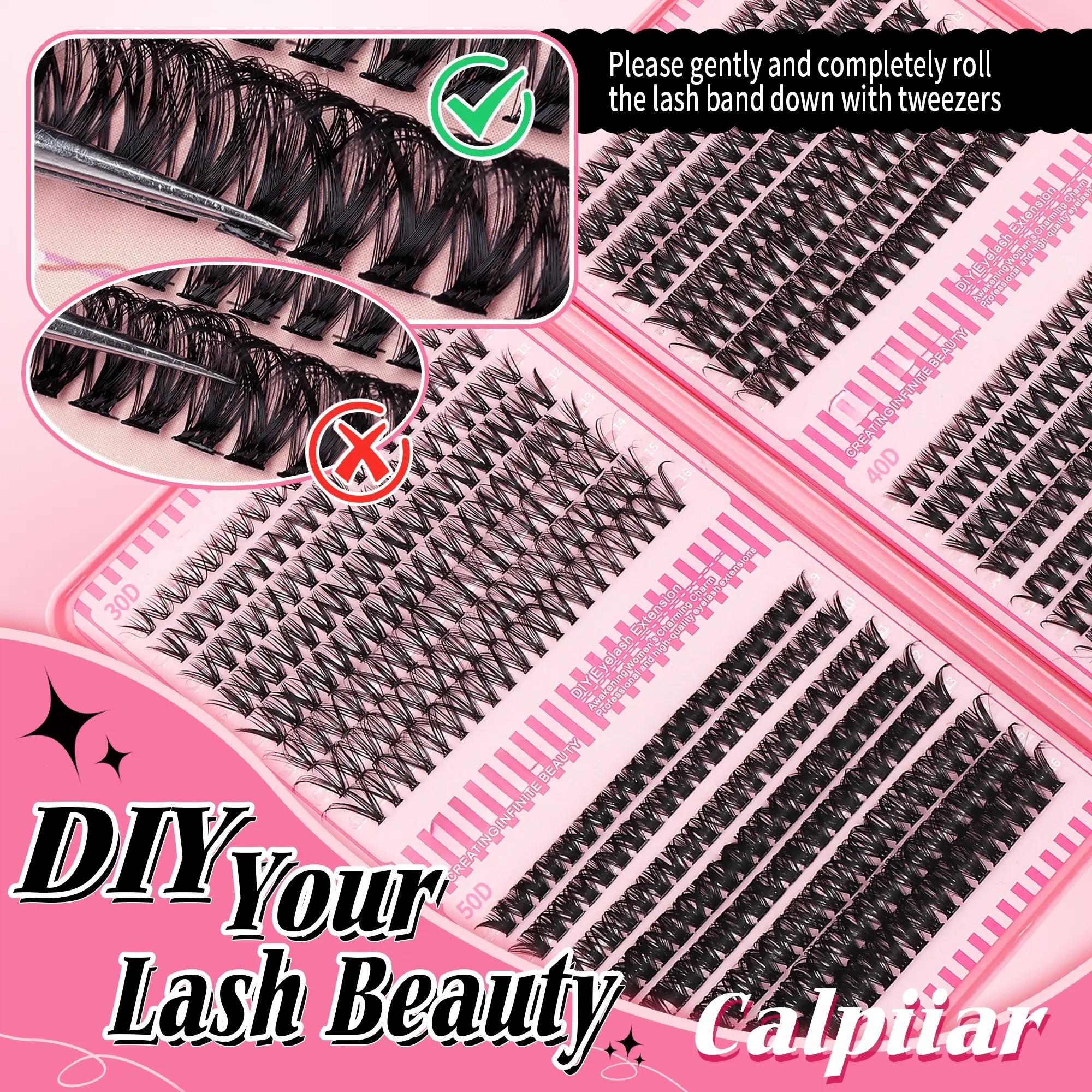 Lashes Lash Clusters Eyelashes Lash Clusters Extensions Kit Eyelash Extension Kit Eye Lashes, Lash Extension Kit Lashes Clusters KitWispy Manga Lashes, Individual Lashes Eyelash Extension Lashes Halloween Makeup 30D40D50D, D Curl 9-16mm Mixed Length
