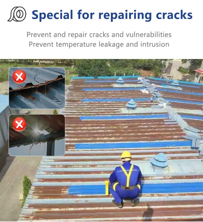 3-Roll All-Weather Roof Repair Tape,7.9" x 16' Waterproof Sealant for Metal Roof, PE Peel & Stick Patch, UV Resistant & Odorless Leak Protection for RV, Shed, Home