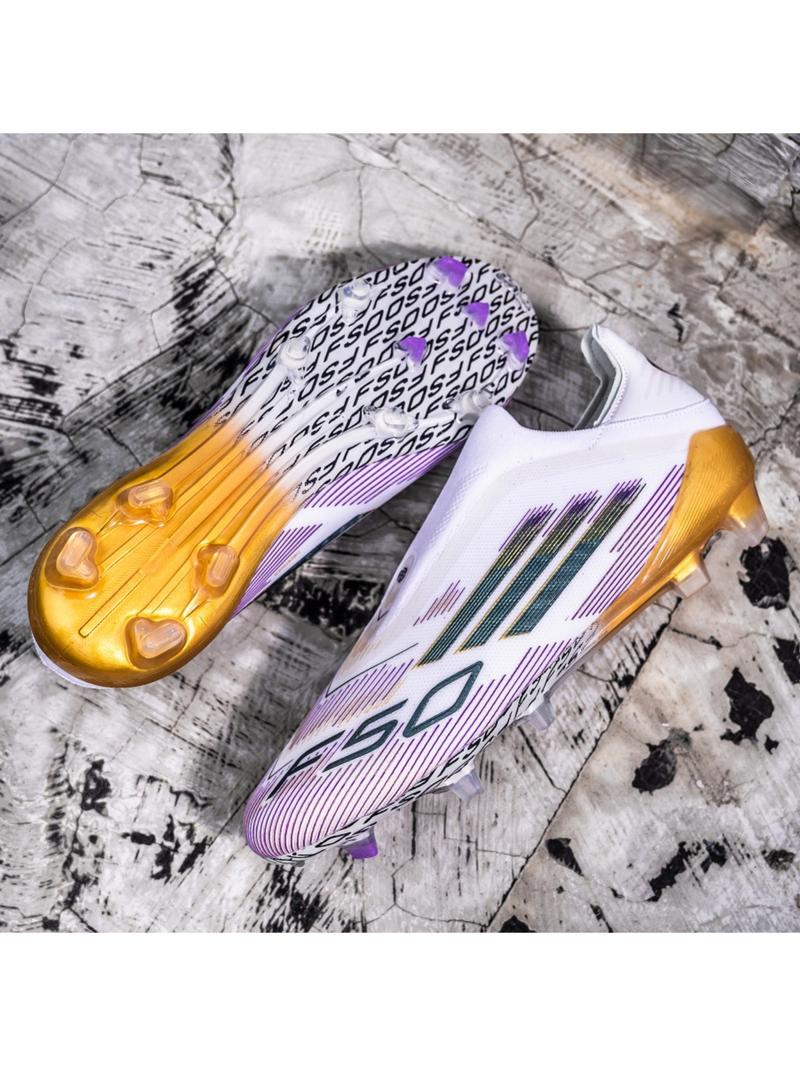 Men Women High-End Seamless Football Shoes, Football Boot, Anti-Slip Durable Outdoor Lawn Soccer Cleats, Super Grip Support, Fashionable Design