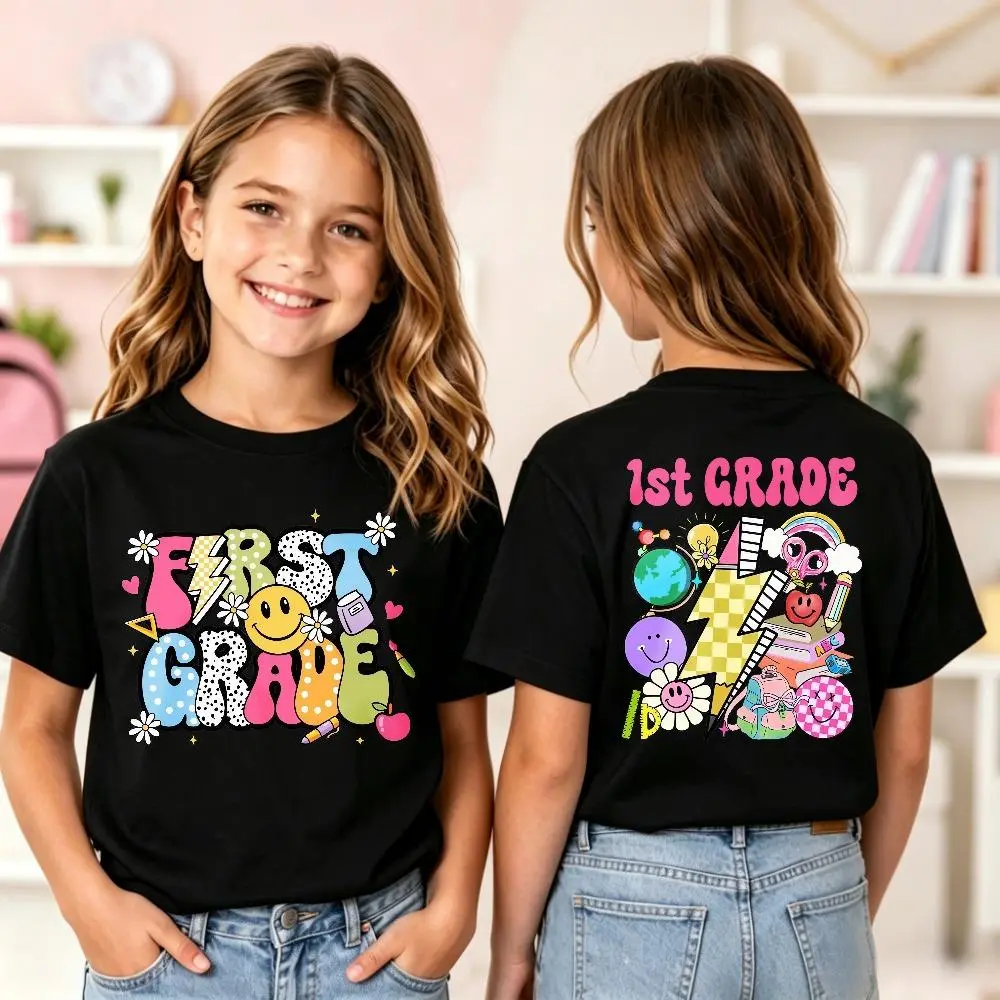 School Material Grade TShirt - Back To School Shirt - First Day Of School Shirt - School Gift - Girls Grade Shirt - Cute Grade T-Shirt