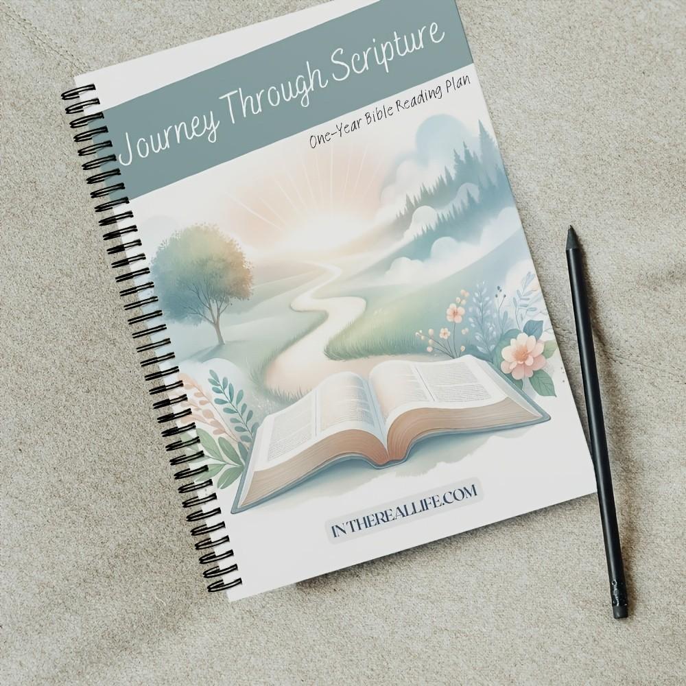 Journey Through Scripture - 113-Page One-Year Bible Reading Plan for Adults & Beginners, Daily Scripture Schedule, Reflection Space & Faith-Growth Guidance