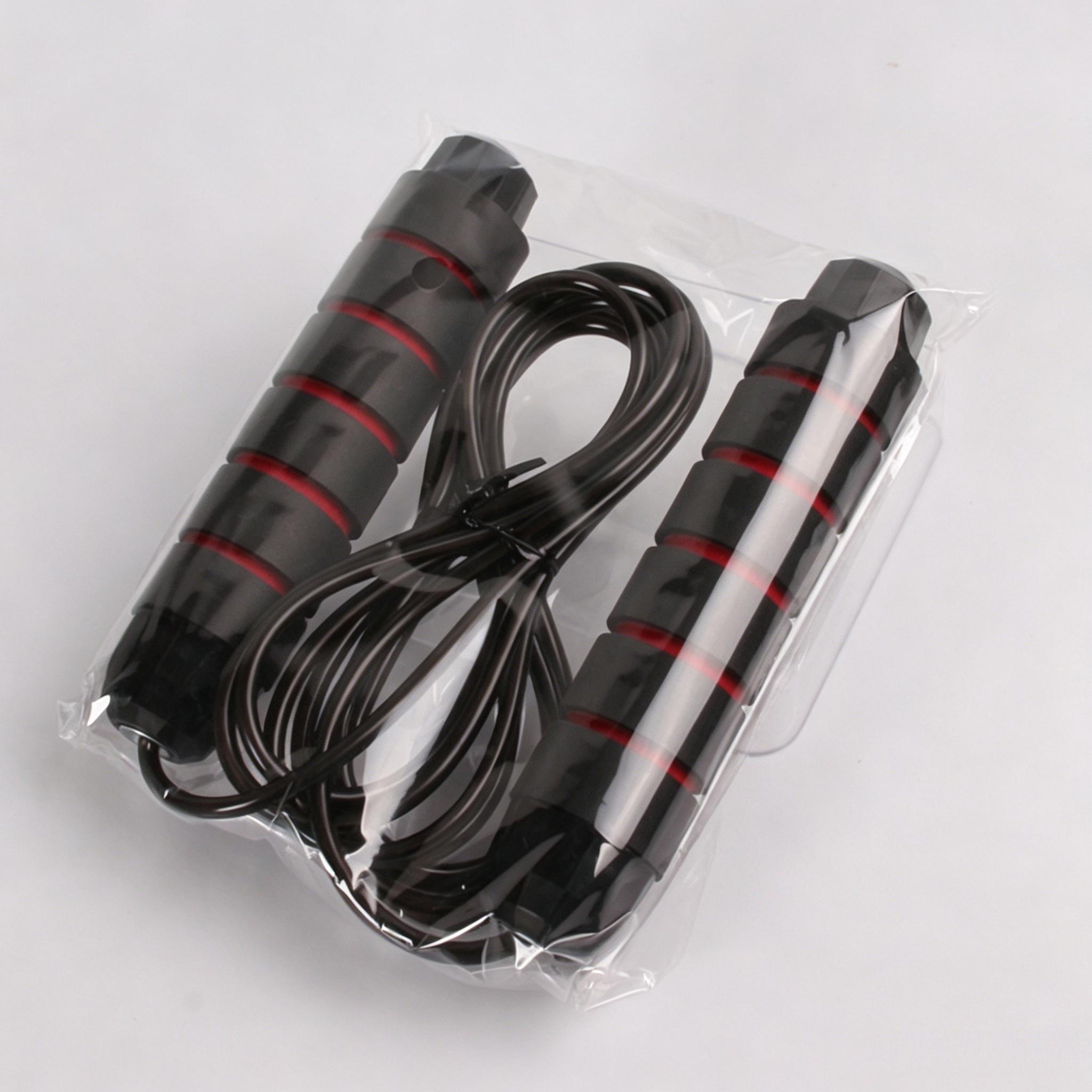 Steel Wire Jump Rope, Anti-Slip Foam Handle Adjustable Fitness Skipping Rope for Home Workout Gym Exercise-YY1