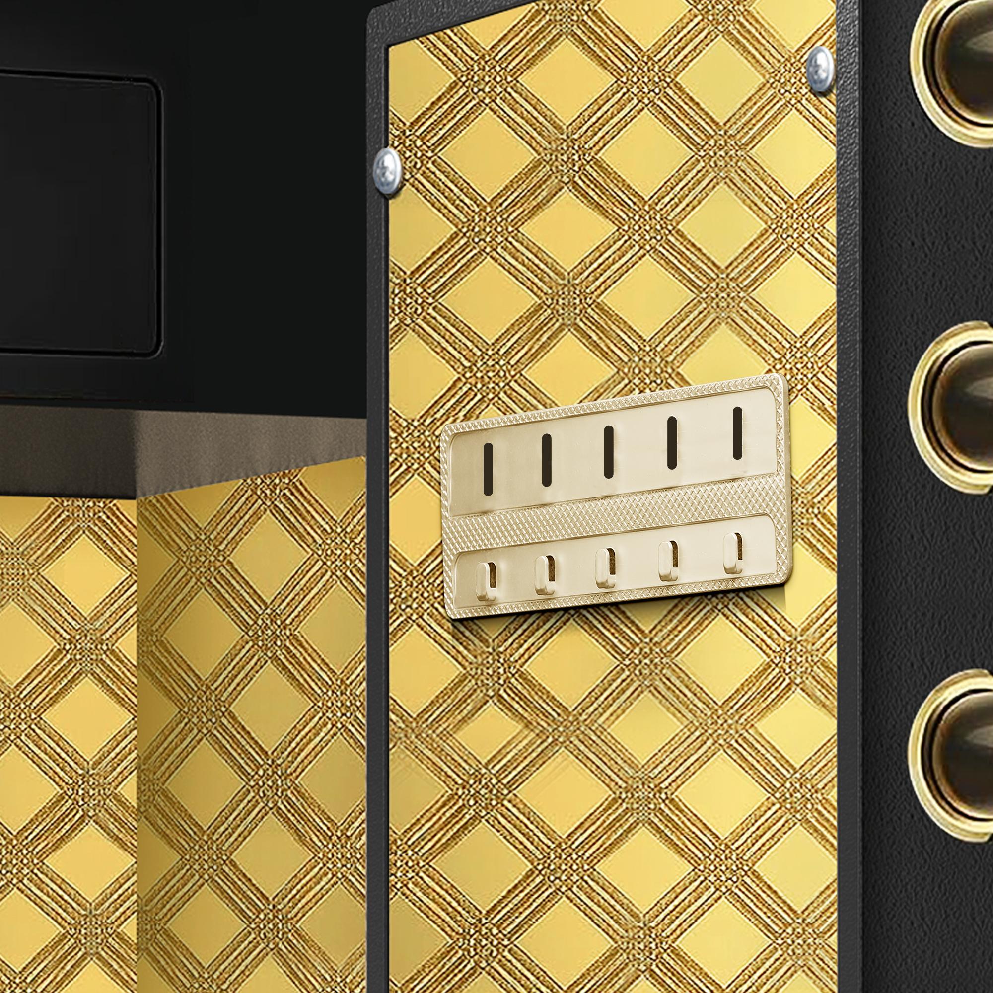 THOF,pistol safe,Large Electronic Digital Security Safe with Hidden Code Function,3.0 Cubic Feet Safe Box with Private Inner Cabinet and Fireproof and Waterproof Bag for Home,Office and Hotel(Black) alarm system