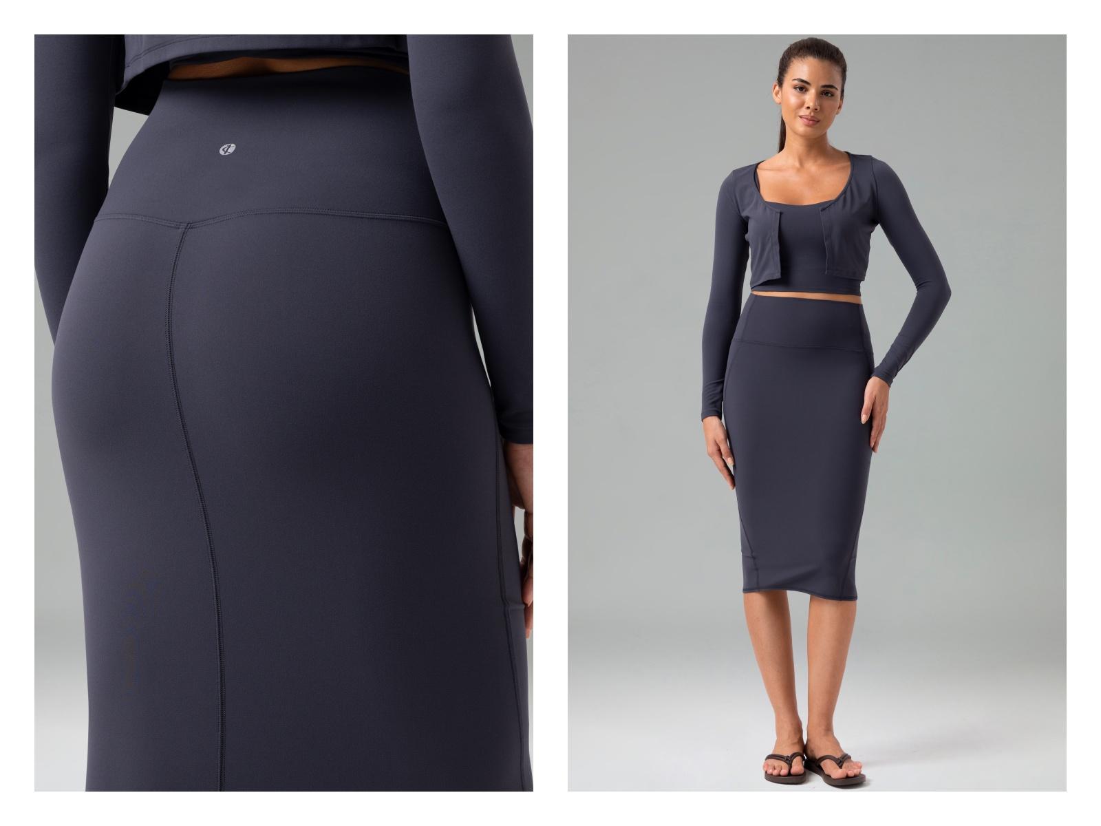 Colorfulkoala Women's Pencil Skirt Dreamlux High-Waisted with Back Slit for Office & Casual Wear