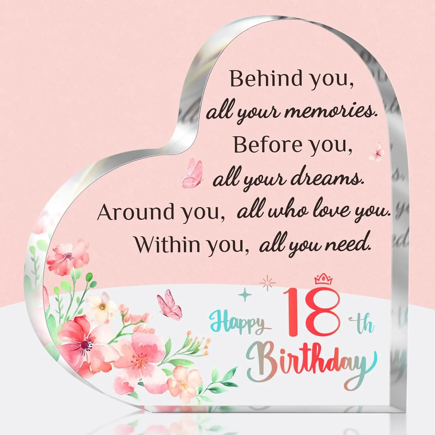 18th Birthday Gifts for Girls & Boys - Acrylic Keepsake Decorations