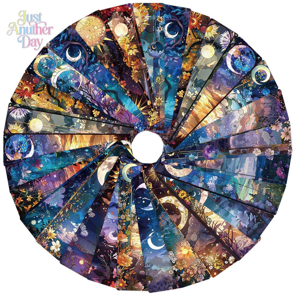 24PCS Stained Glass Style Art Bookmarks, Celestial & Floral Paper Bookmarks for Students, Colorful Decorative Cards for Novels, Textbooks, Reading Markers & Gifts