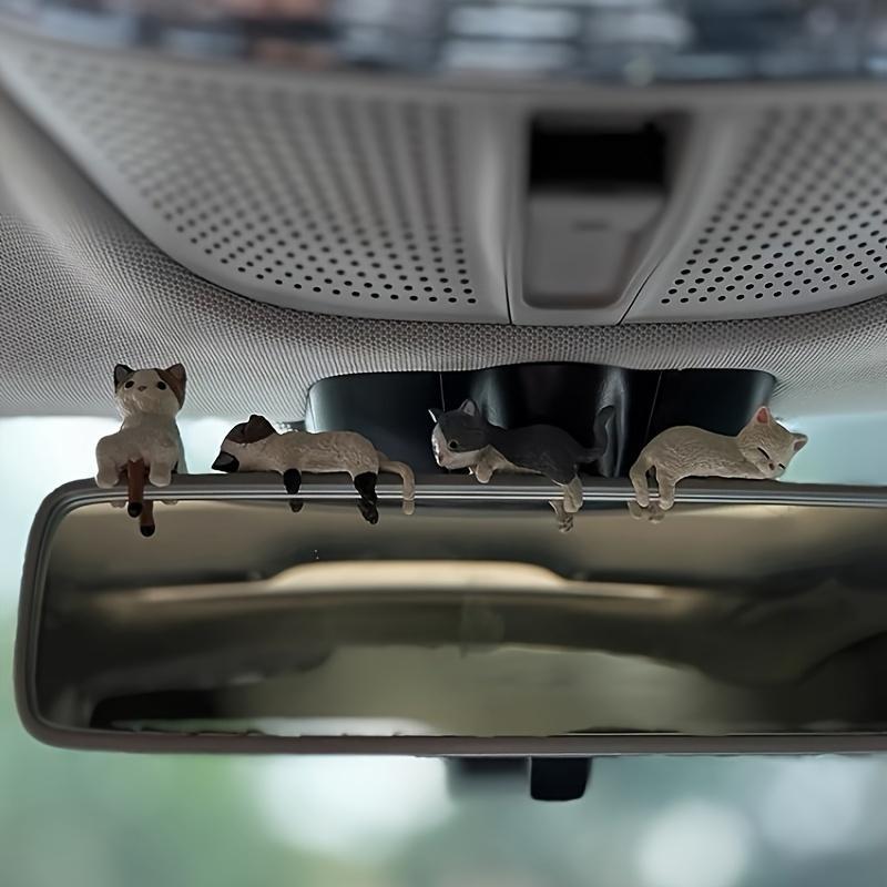 5-Count Adorable Cat Figurines, Car Dashboard Accessories for Vehicle Decoration, Enhances Car Interior with a Cute Touch, Car Interior Accessories, Aesthetic Car Accessory