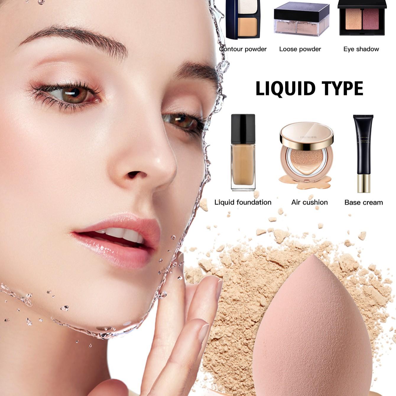 6pcs Non-Absorbent Makeup Tool Set, Soft Mixed Makeup Sponges, Makeup Sponges For Foundation, Face Sponges for Makeup, Dry Wet Use, Perfect Base Makeup, Ideal for Flawless Application, Beauty Sponges, Beauty Blenders, Blender Sponge