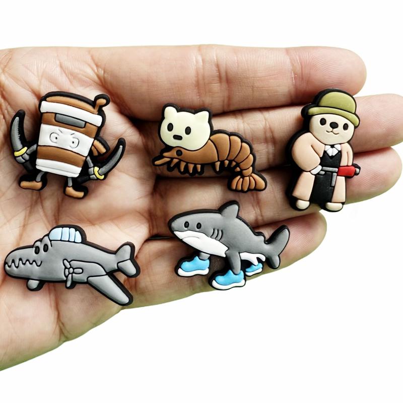 Italian Brainrot Meme Shoe Charms for Crocs Tralalero Tralala Funny Shoe Charms Fun CLogs Decorations for Fans