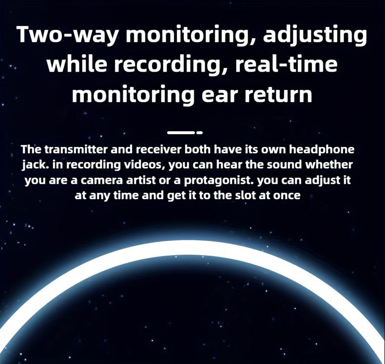 Professional Wireless Lavalier Microphone with Intelligent Noise Reduction 360° Omnidirectional Condenser Windscreen for Recording Live Streaming Podcasting Bluetooth Android