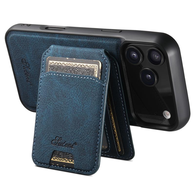 For iPhone 17/16/15/14/13/12 Detachable Wallet Case 2in-1 Stand & Card Slot [Wireless Charging] Protective Case, Magnetic PU Leather Removable Folio Compatible with iPhone 17 16Pro Max 15 14 13 12, Christmas gift for NEW Year