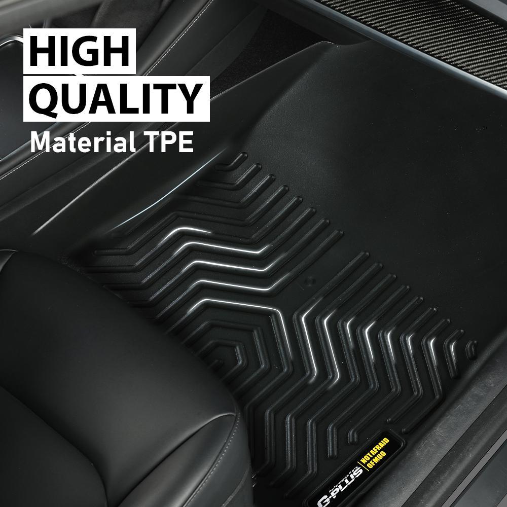 For 2023-2024 Honda Pilot TPE Floor Mats All Weather Floor Mats Rubber Liners,Waterproof Anti-slip Durable Floor Mats,Car Accessories
