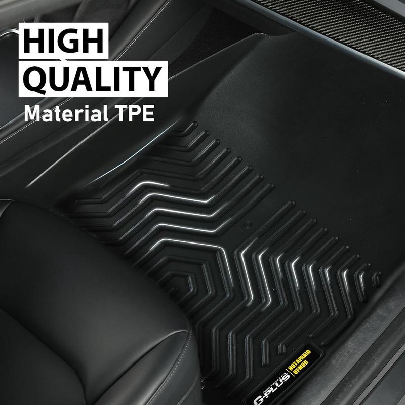 For 2023-2024 Honda Pilot TPE Floor Mats All Weather Floor Mats Rubber Liners,Waterproof Anti-slip Durable Floor Mats,Car Accessories