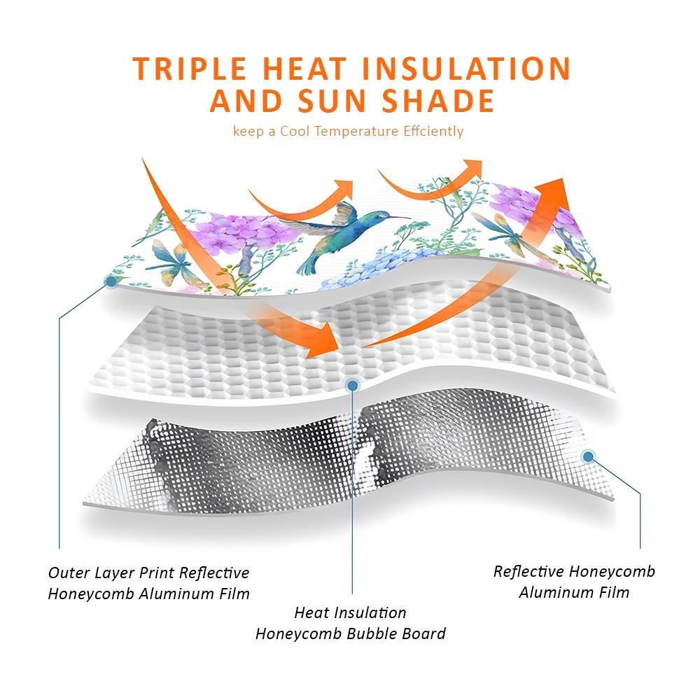 Mechanical Cartoon style Frown Eyes cool Sun Visor Car Windshield Sun Shade UV Block Heat Insulation Reflective Cover Keeps Interior Cool Protects Dashboard Foldable Easy Storage Universal Fit for Car SUV Truck Summer Must-Have