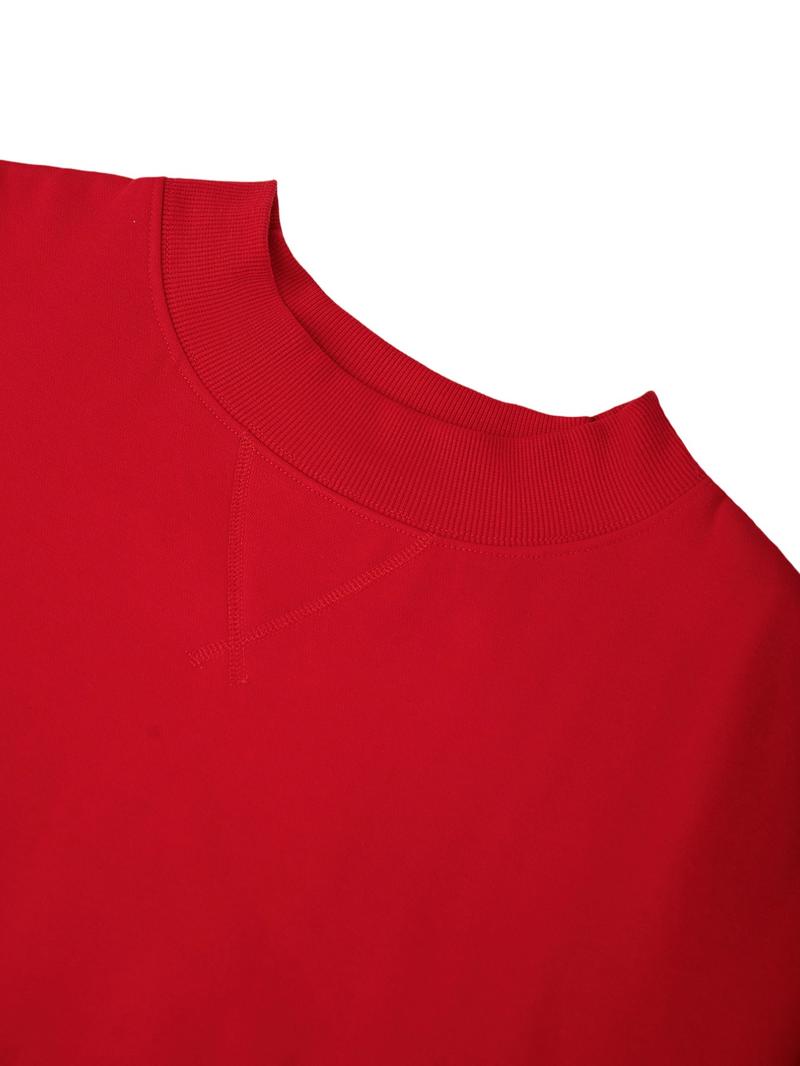 Women's Thick Warm Pullover Sweater, High Neck Long Sleeve Top, Casual Loose-Fit Winter Fashion, Plain Pattern, Fall & Winter Wear