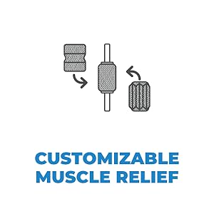 Chirp 3-in-1 Muscle Roller - Customizable Recovery Massager for Targeted Deep Tissue Massage, Pressure Point Relief for Back and Legs, Durable Foam Roller Supports up to 500 lbs, 4 x 4 x 24 inches