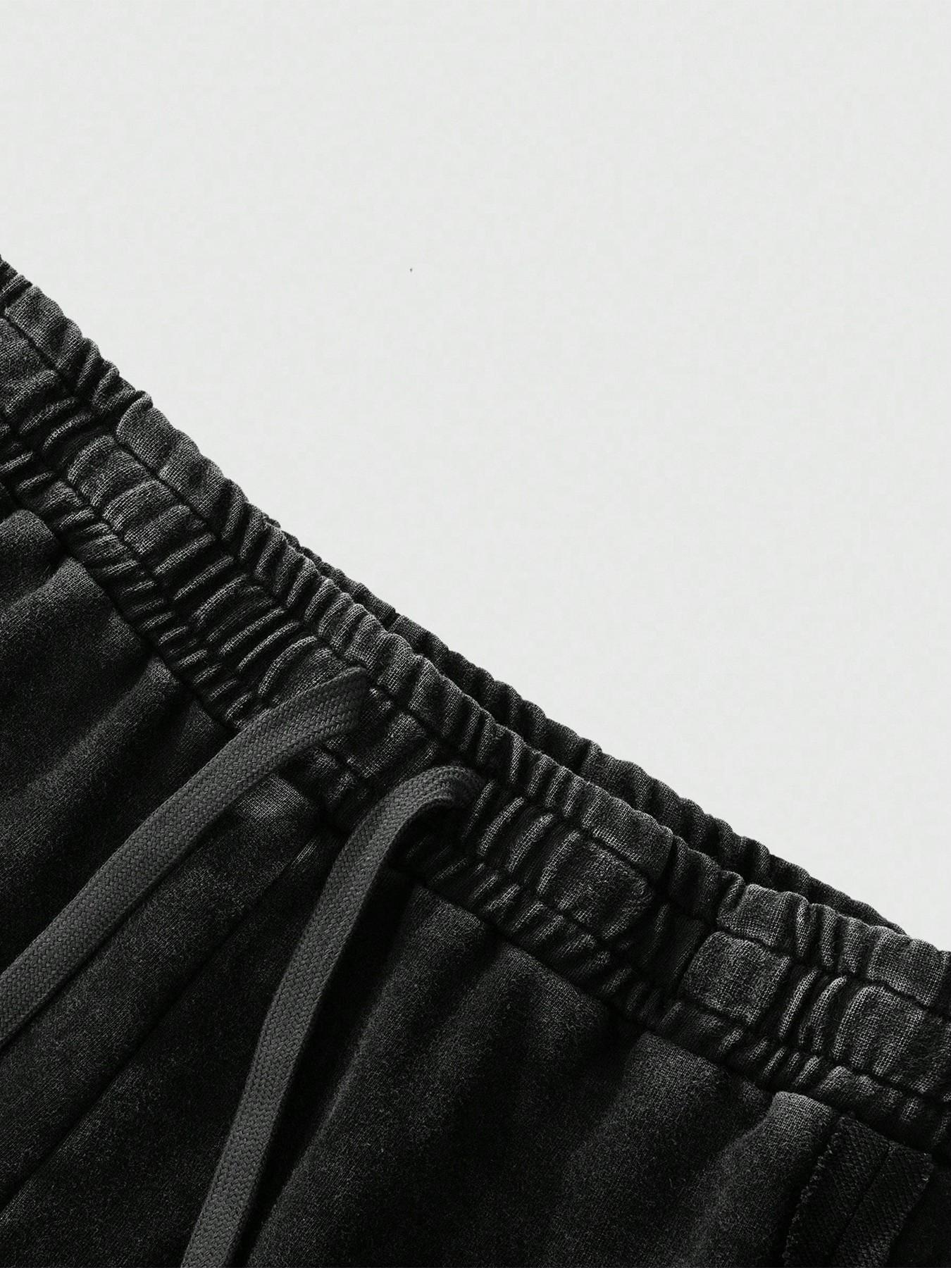 Men's Casual Cotton Sport Pants, Rose Print, Ankle Length, Drawstring Waist, Street Style, All Seasons, Ideal for Outdoor & Parties