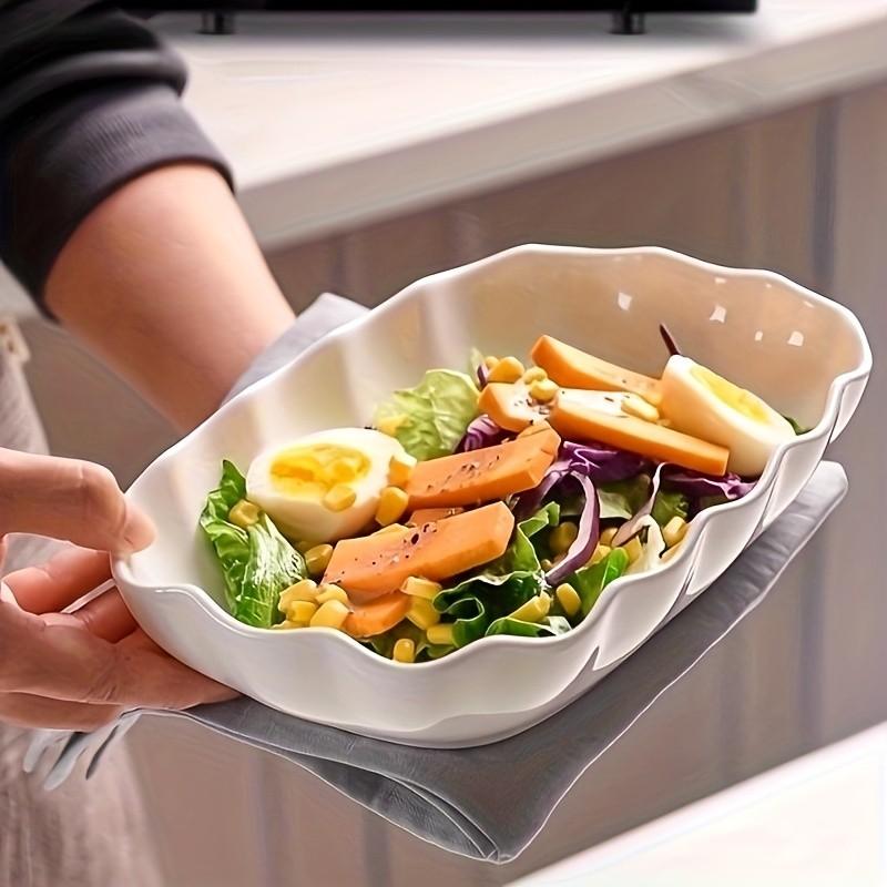 Elegant Ceramic Serving Platter, Rectangular Plate for Pasta, Dessert, Cheese & Charcuterie, Perfect for Holiday Table Decor