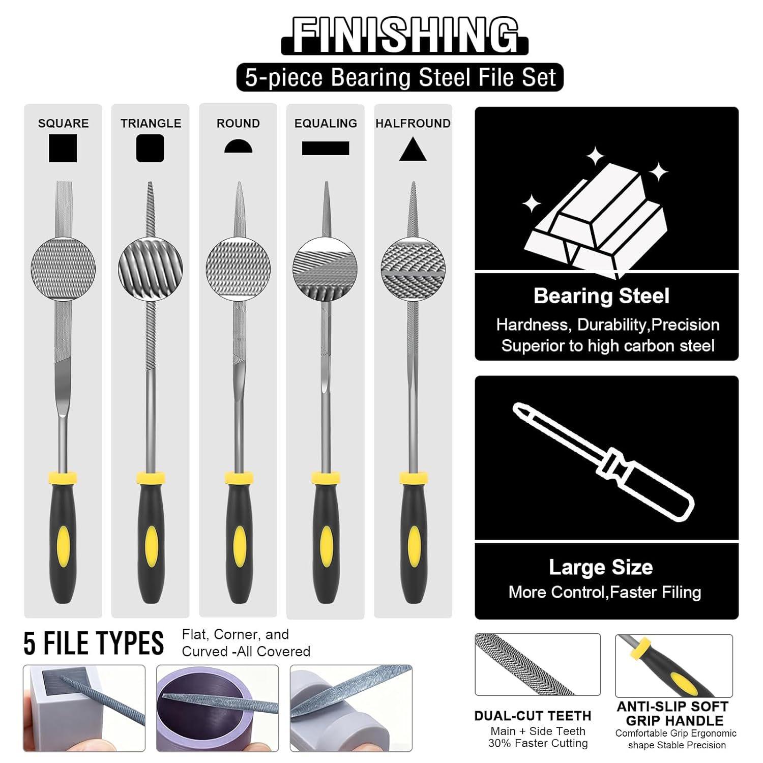 52-Piece 3D Printing Accessories Kit for Fdm/sla Printers, Deburring Tools, Nozzle Scraper, File, Ptfe, Maintenance Essentials