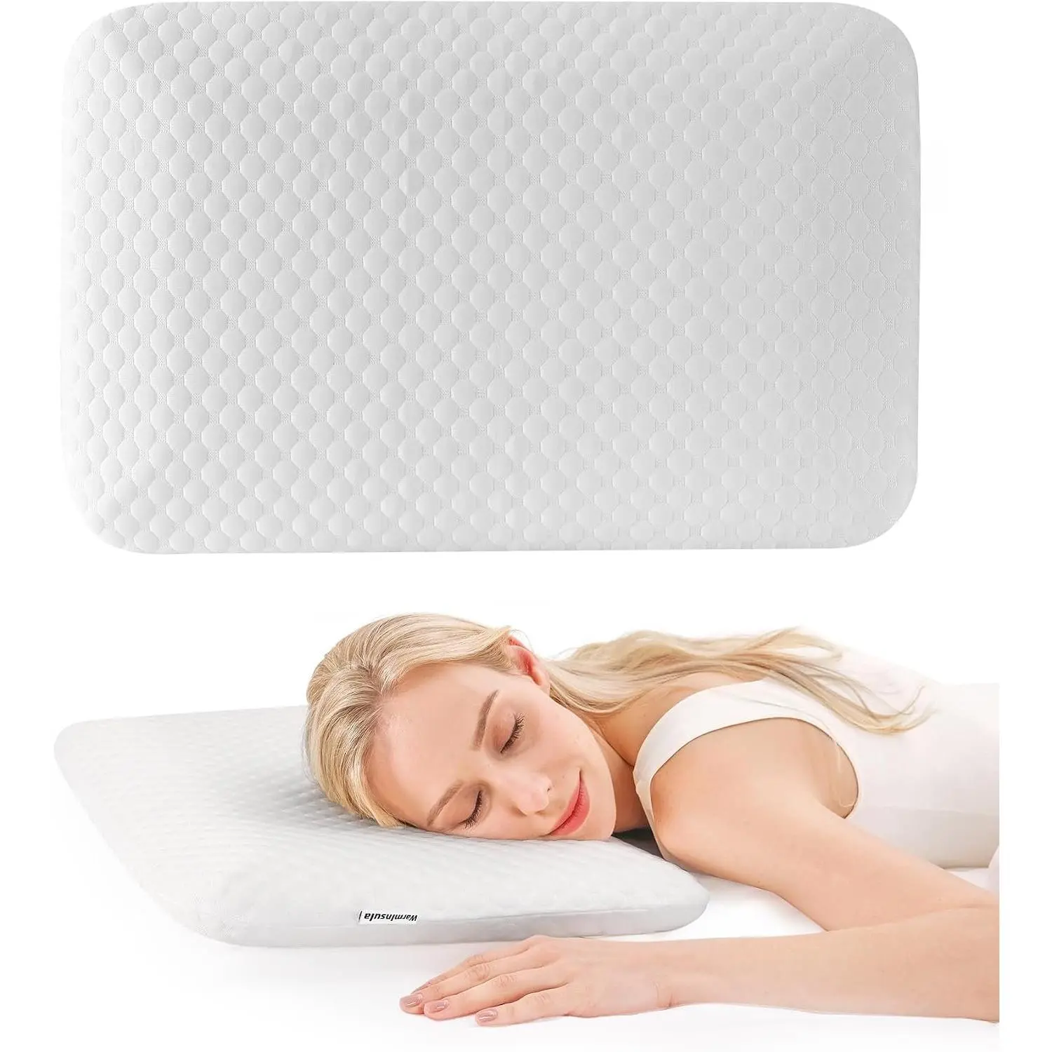 Thin Pillow 2.75" Memory  Ultra Slim Pillow for  and  Sleepers Soft Yet Supportive Flat  Sleeper Pillows