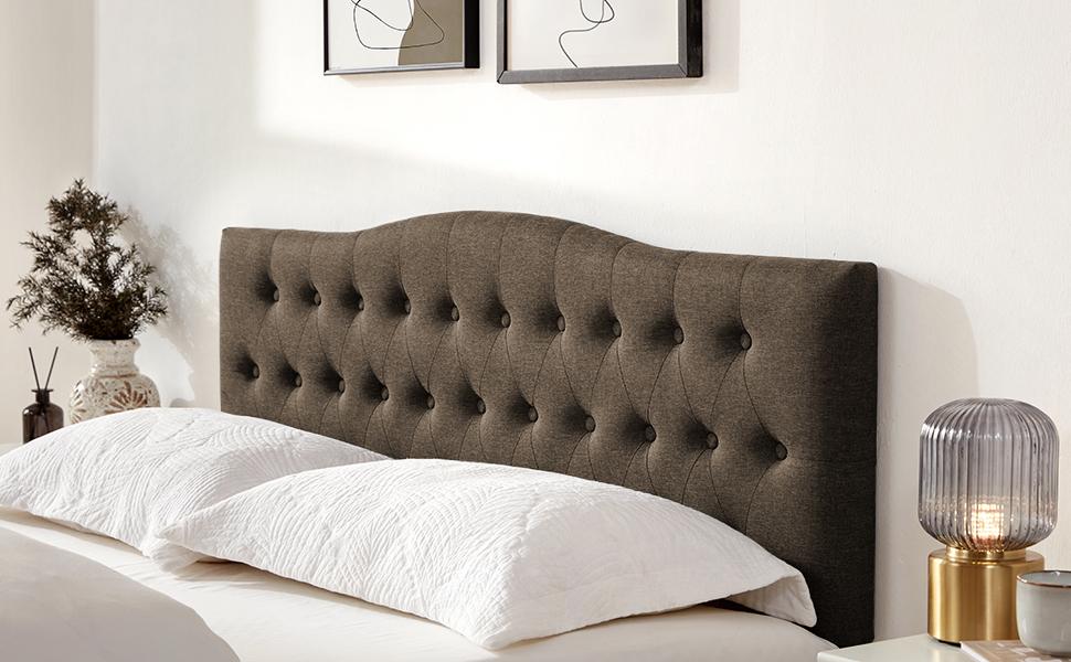 Tufted Upholstered Headboard Twin/Full/Queen/King Size, Sturdy and Durable Solid Wood Bed headboard, Fabric Headboard Adjustable Height from 37” to 51”, Modern Button Diamond Design Head Board Tufted Upholstered Headboard Twin/Full/Queen/King Size, Sturdy and Durable Solid Wood Bed headboard, Fabric Headboard Adjustable Height from 37” to 51”, Modern Button Diamond Design Head Board