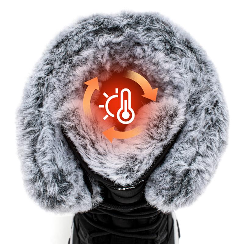 HOBIBEAR New Women's Waterproof Winter Snow Boots Lightweight Warm Faux Fur Lined Mid-Calf Booties