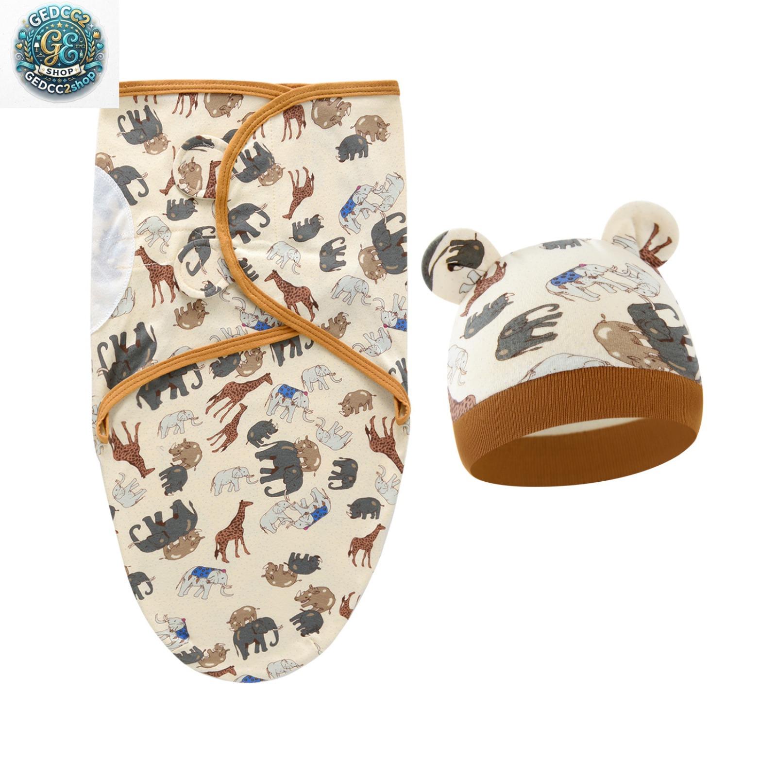 100% Cotton Baby Swaddle Blanket, Newborn Swaddle Wrap for 0-6 Months, Lightweight Infant Sleep Sack for Spring, Summer & Fall