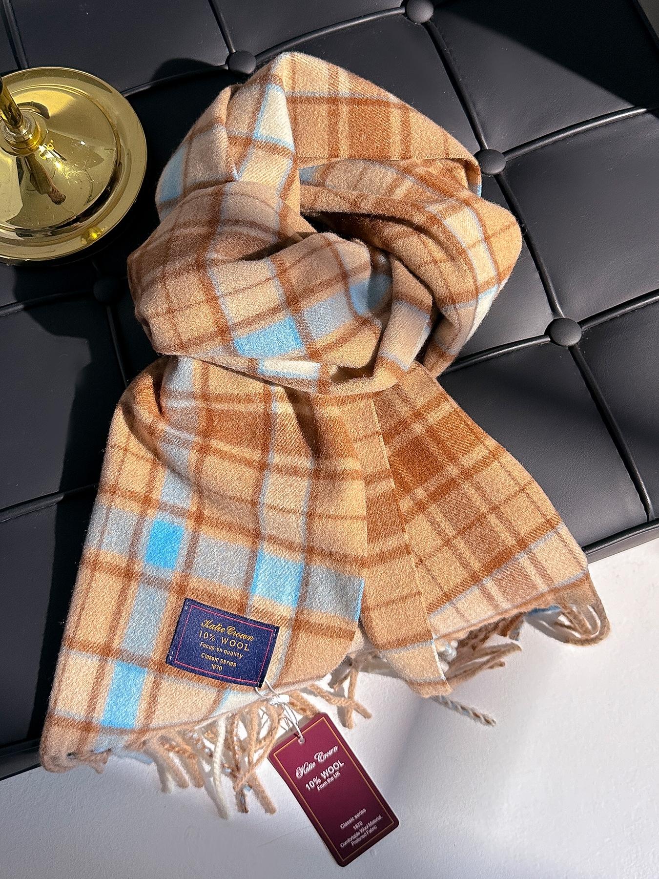 Women's Plaid Pattern Scarf, Casual Fitted Structure Design, Warm Daily Wear Accessory, Fashionable Comfortable Multifunctional Shawl for Fall & Winter