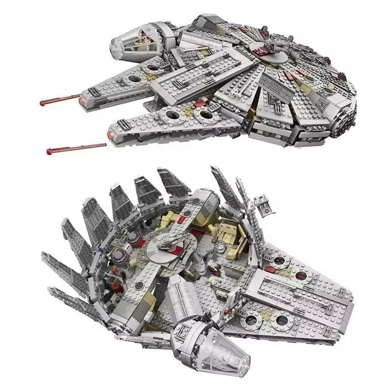 1381 Pieces Space Millennium War Ship Set, Falcon Alien Mini Model Kit, Building Blocks Toy for Adults and Kids, Holiday Gift
