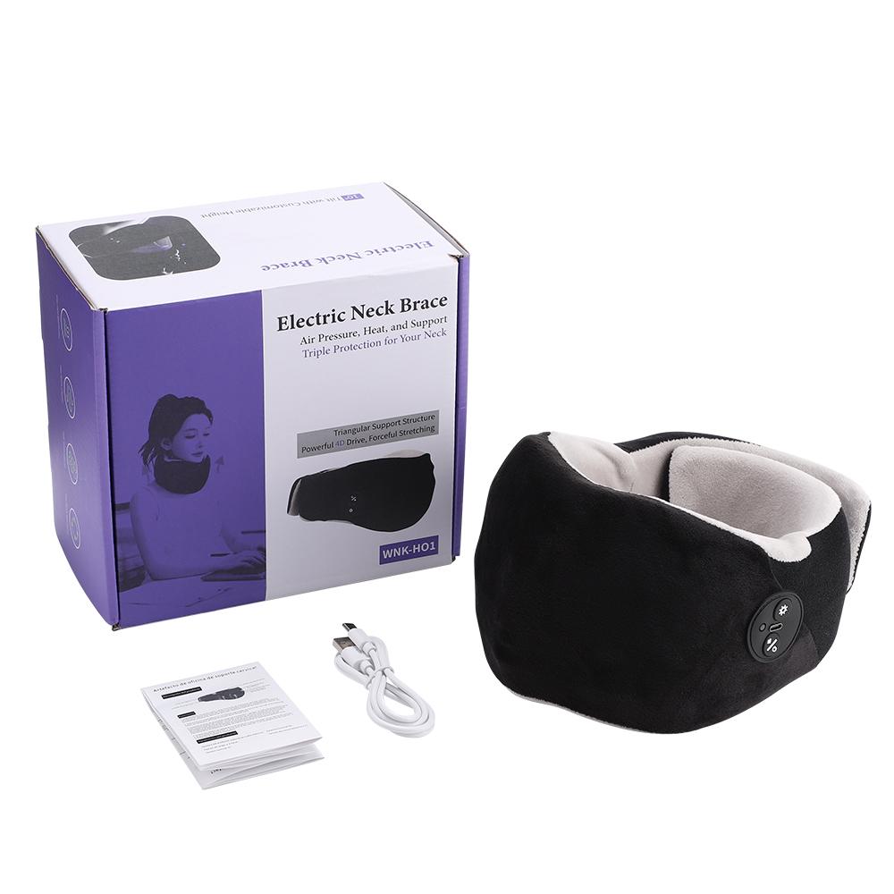 Smart Temperature Control Adjustable Neck Support, Heated Neck Massager, Cervical Pillow, 4 Heat Settings, Electric Neck Massage Device