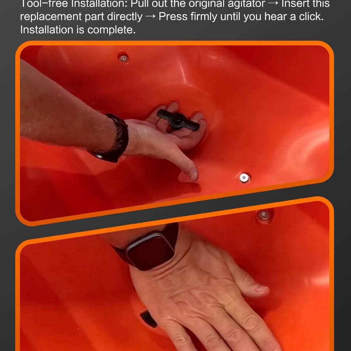 Upgraded Agitator Replacement for Echo RB-60 Broadcast Spreader(1/2pcs), for Fertilizer and Seeds, Improves Seed and Fertilizer Flow, Easy Installation