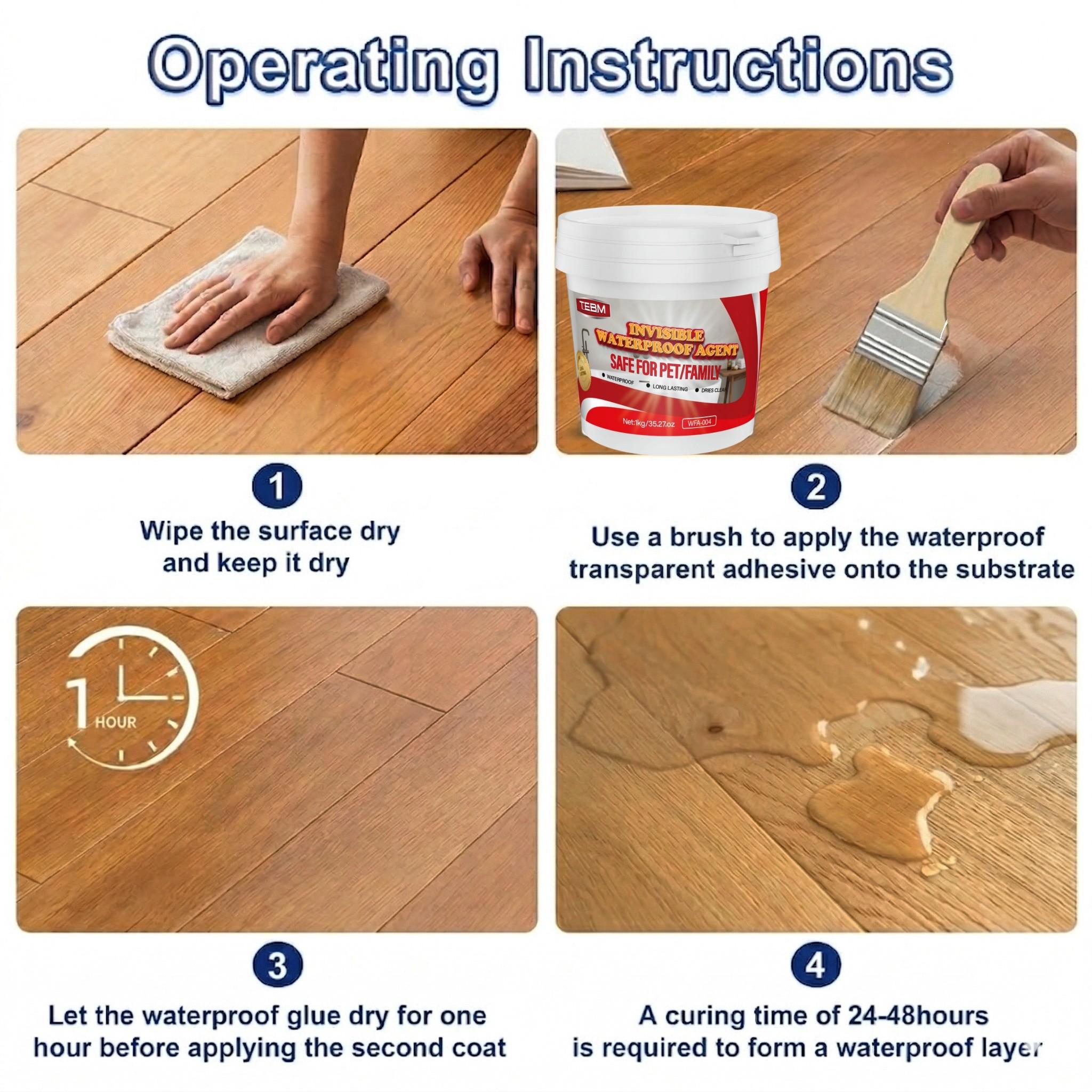 Invisible Waterproof Sealant with Brush, Quick-Dry Transparent Repair Glue, Durable Sealing Paint for Shower, Walls, Roof, DIY Home Improvement