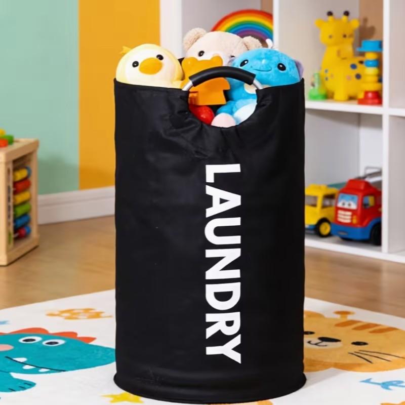 Extra Large Laundry Storage Bag, Durable Foldable Laundry Basket, Toy Organizer, Sturdy Clothes Bin with Cushioned Handle