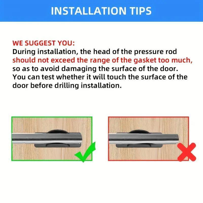 Stainless Steel Adjustable Quiet Automatic Door Closer, Rust-Proof Foldable Design for Home and Office Use, Durable Door Hardware for Easy Installation