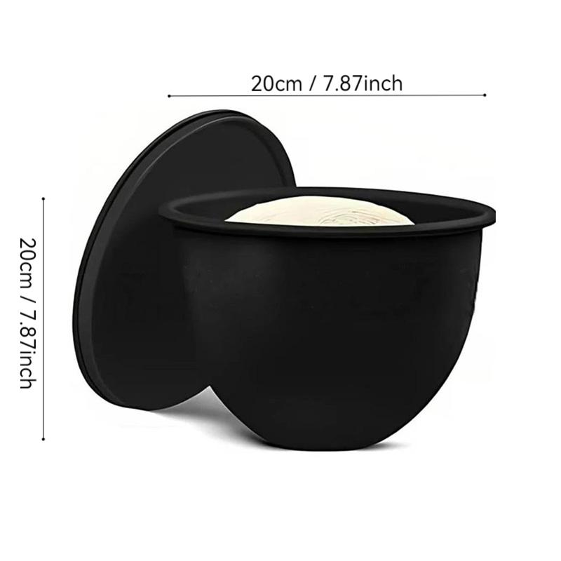 5qt Silicone Mixing Bowl with Reusable Spout and Lid, Dishwasher & Microwave Safe, Non-Stick Easy Clean Design, Compatible with Stand Mixers, Kitchen Bowls
