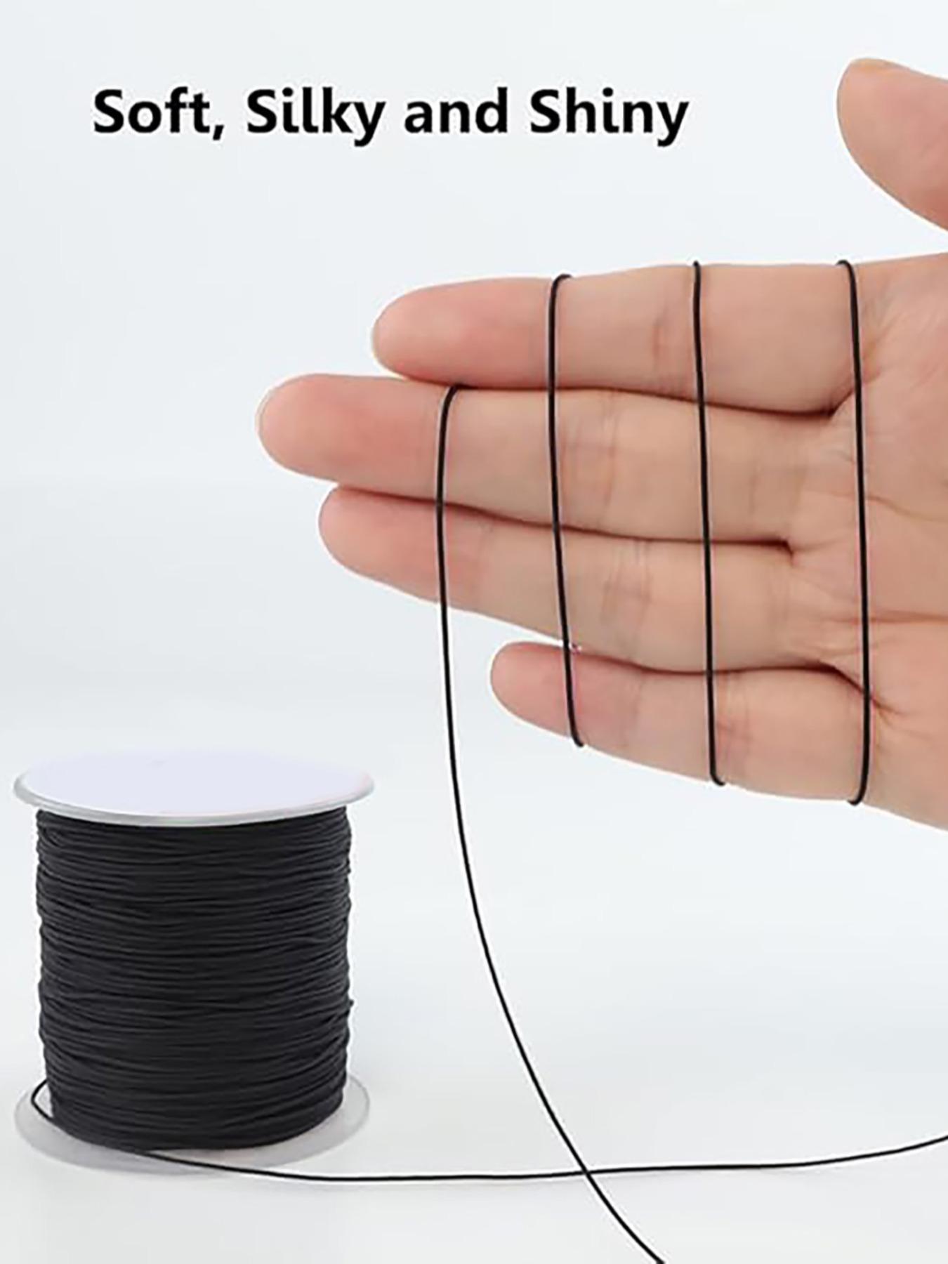 30m 0.8mm Nylon Rope, Durable and Strong, Ideal for Bracelets, Beaded Jewelry, Necklaces, Braids, Knots, Wind Chimes, Blinds, Crafts