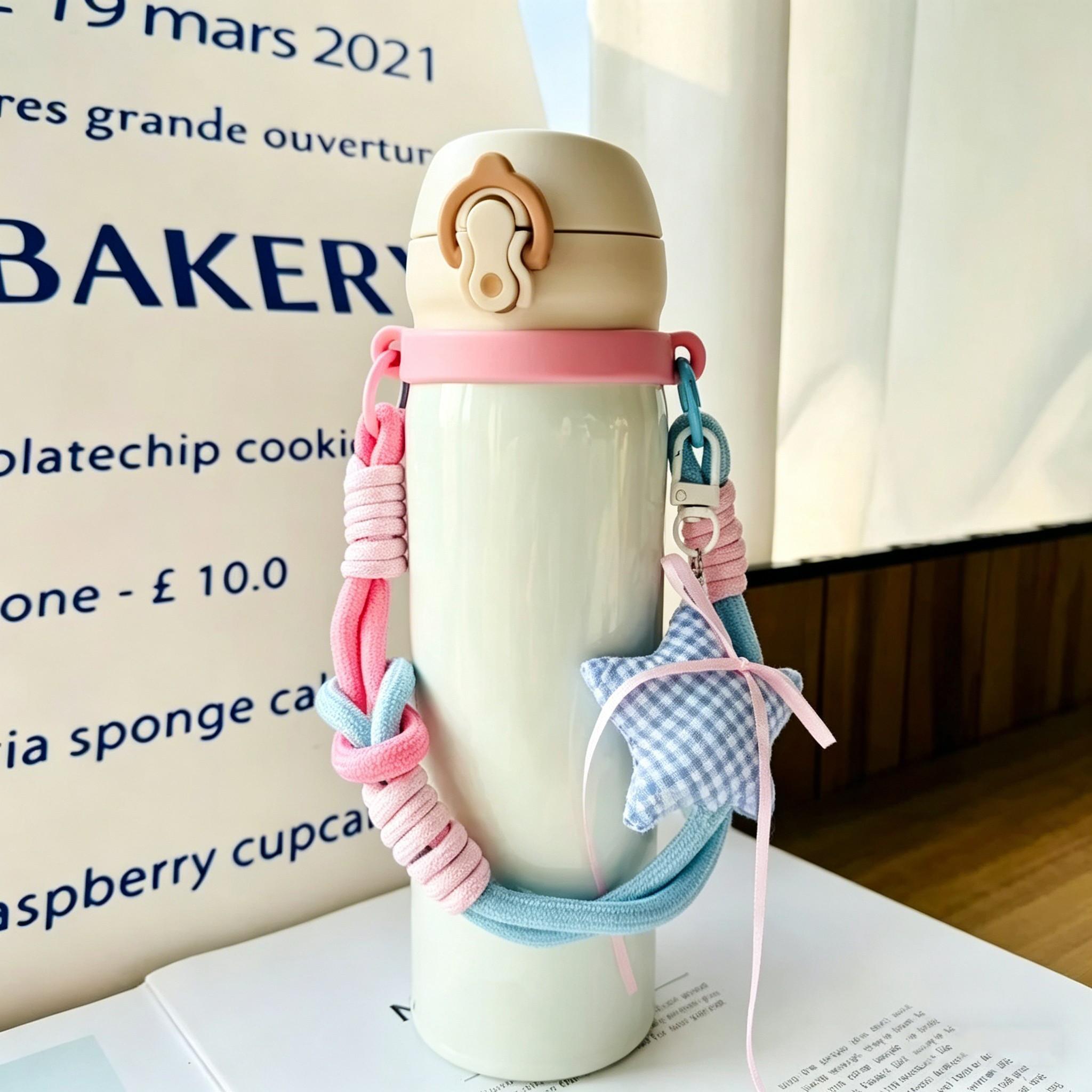 Cute for Girls Universal Tumbler Crossbody Strap, Portable Cup Sling Fits 6-10cm (2.4"-4") Cup Mouth, For Stanley 20/30/40oz Insulated Tumblers, For Owala Water Bottle Carrier for Travel Hiking Camping Daily Commute Must-Have Accessory