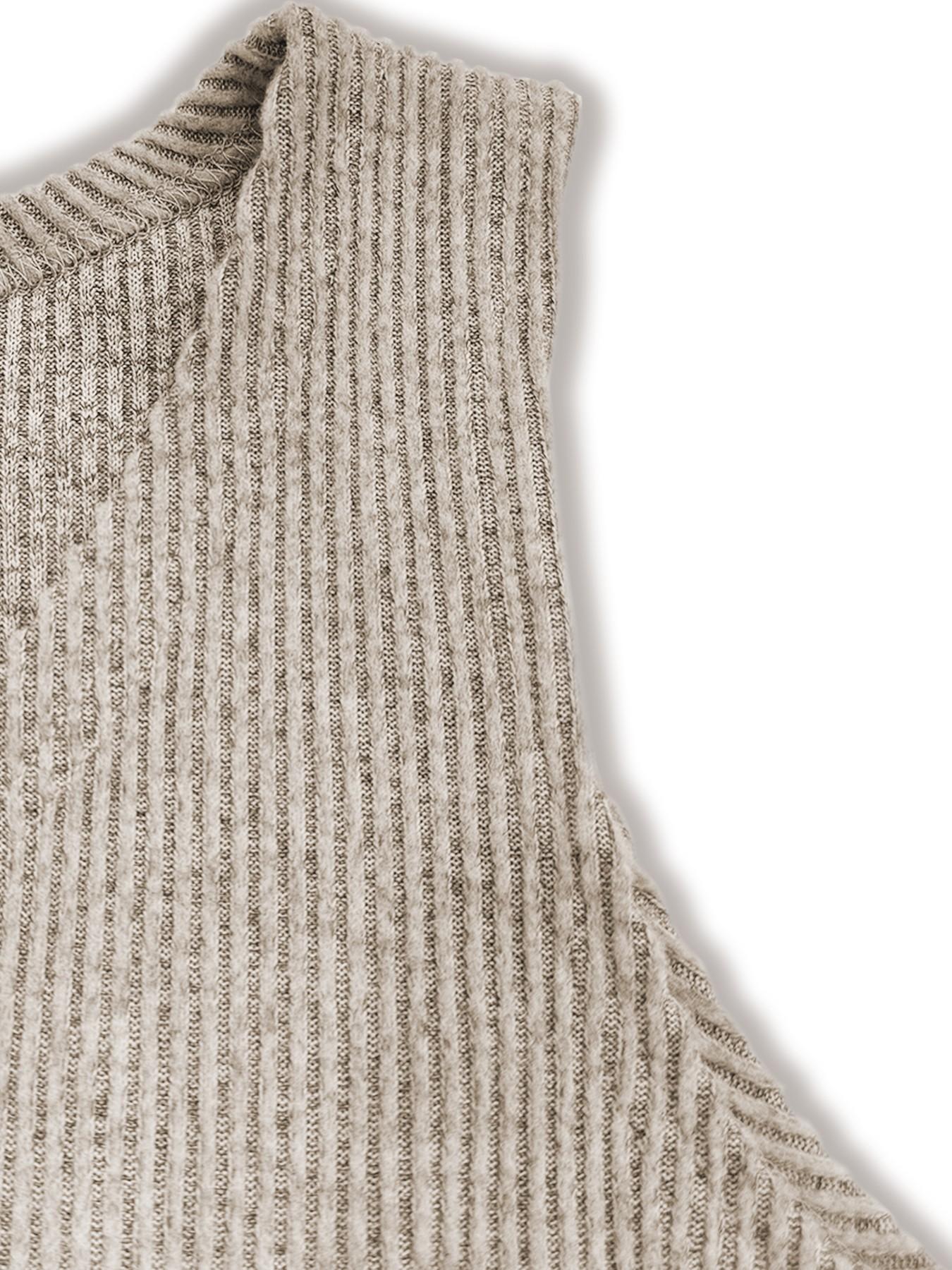 Ribbed knit vest for women, sleeveless V-neck button up crop top, soft and breathable casual knit vest, Y2K aesthetic summer set, multifunctional layered item for daily/office/dating, minimalist chic knitted fabric