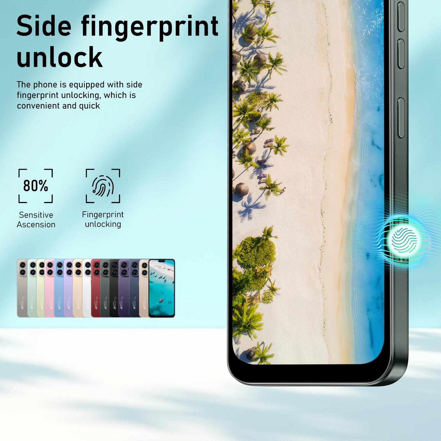 Astarry 16 Pro Max Large Screen Smartphone, 4GB+64GB RAM, Android 10.0, 6.93-Inch Screen, 4100mah Battery, 8-Core Processor, Dual Sim, Fingerprint & Face Unlock, Dual Sim Smartphones