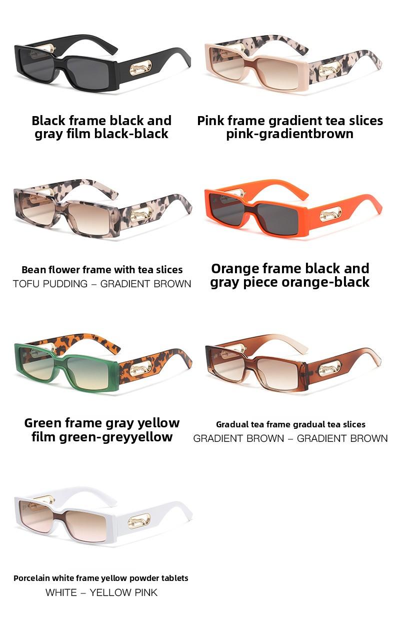 Women's Retro Rectangle Sunglasses - 2026 Slim Narrow Frame, Gradient UV400 Lenses, Y2K Trendy Streetwear Shades for Men