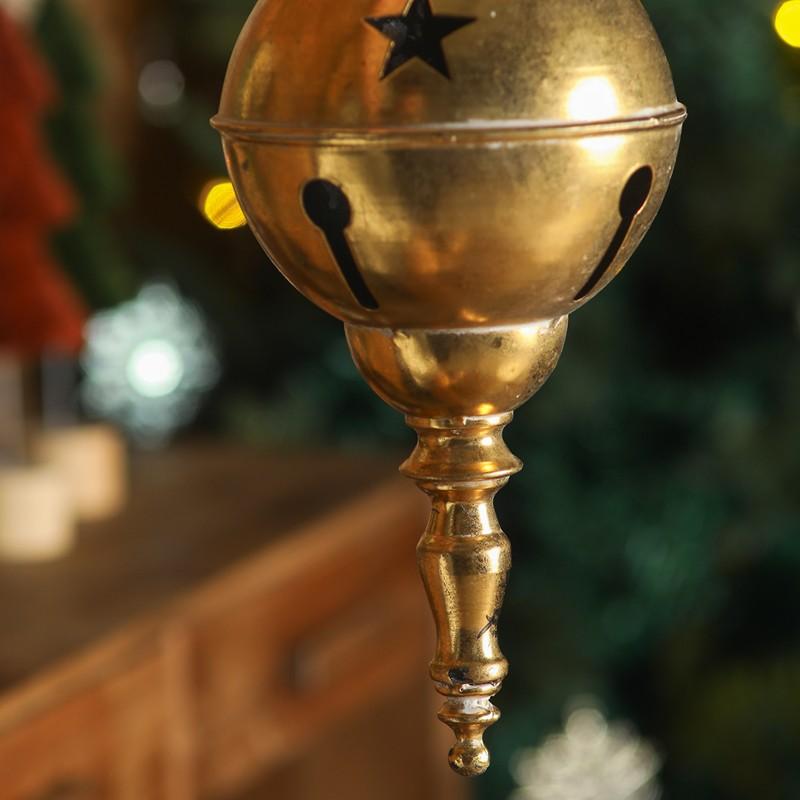 Retro Outdoor Wind Chime Wall-Mounted Decorative Item, Vintage Garden Hanging Ornament, American-Style Courtyard Bell Decoration